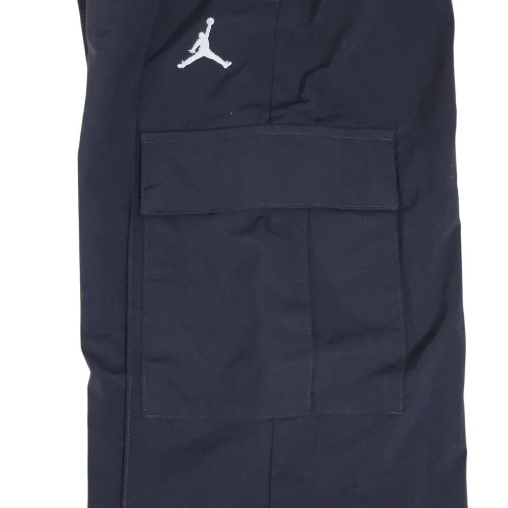 Jordan Double Cargo Woven Pant Girl Size Medium Big Kid‎ Black Wide Leg 10-12Yrs